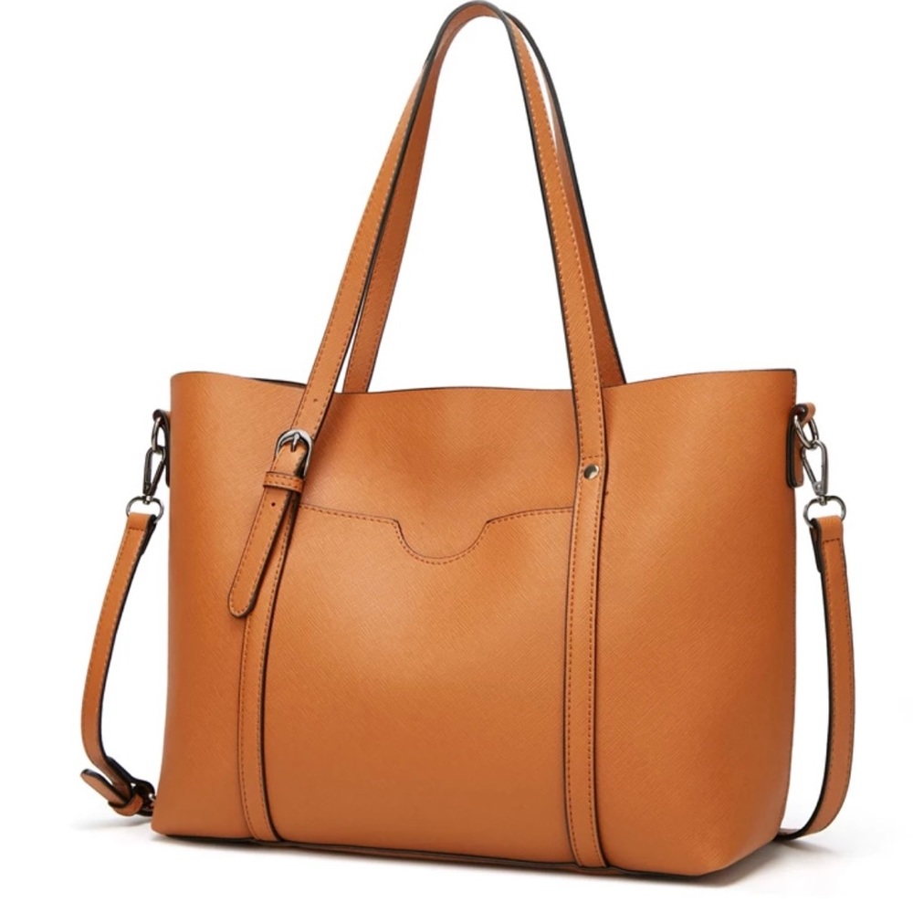 Alexa Vegan Office Purse - Brown